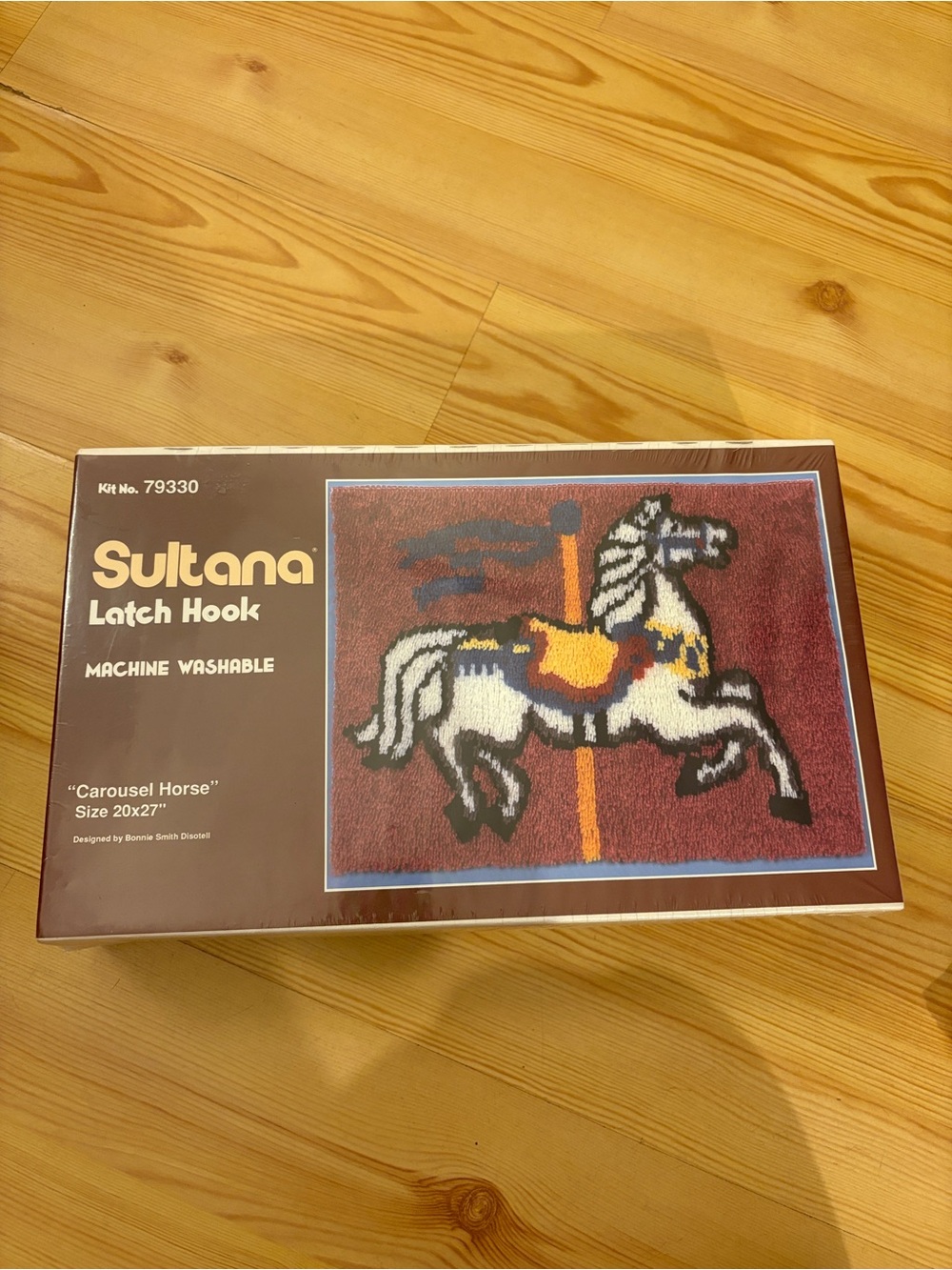 Vintage Latch Hook Rug Kit - Carousel Horse
